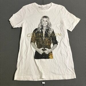 Celine Dion Las Vegas Caesars Palace Colosseum Setlist Graphic T-Shirt White M